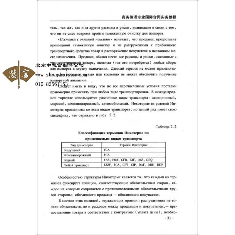 俄语商务合同翻译的主要特点有哪些?